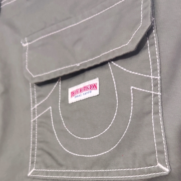 True ReligionJean Men Size 36Cargo Pants Style #108335 Kalamata Green - Picture 8 of 11